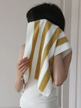 RetroStripe Luxe Cotton Towel – Striped Luxury Towel in Hotel Quality