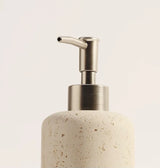 AureliaStone Luxury Limestone Bathroom Set – Toothbrush Holder, Soap Dispenser & Tray