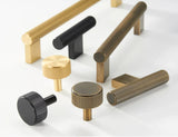 LineaBrass Antique Brass Linear T-Bar Cabinet & Drawer Handles – 5”