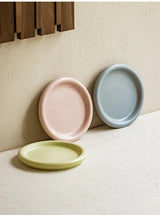SweetMacaron Ceramic Breakfast & Dessert Plate – Fresh Colors, Round Design & Versatile Use