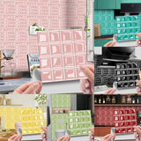 DecoMosaic 3D Peel-and-Stick Mosaic Wall Tiles – 10-Pack Waterproof PVC Stickers for Kitchen & Bathroom