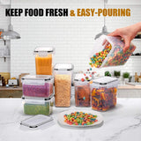 FreshLock Airtight Food Storage Containers Set – 7 Piece BPA Free Kitchen Organizer | Stackable Pantry Boxes | Labels & Marker Included