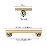 NordicLux Marble & Brass Cabinet Handles – Elegant Drawer & Cabinet Knobs in Scandinavian Design