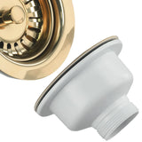 Aurelio Premium Gold Stainless Steel Sink Strainer – 4.5-inch Drain Stopper for Kitchen & Bathroom