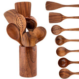 EcoWood – Luxury Wooden Cookware Set with Storage Bucket