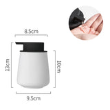 CeramiLux 300 ml Luxury Ceramic Soap Dispenser – Stylish & Refillable for Soap, Shampoo, Lotion, or Conditioner