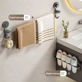 MagnaGrip Suction Cup Towel Holder – Black, Drill-Free & Multifunctional