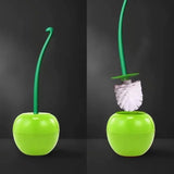 CherryClean Pop Designer Toilet Brush & Holder – Fun Cherry-Shaped Bathroom Cleaning Set with Compact Hygienic Storage