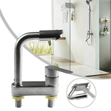 Stainless Steel Kitchen Sink Faucet with Single Handle Hot and Cold Water Mixer