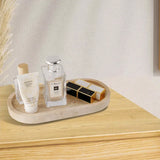AureliaStone Luxury Limestone Bathroom Set – Toothbrush Holder, Soap Dispenser & Tray