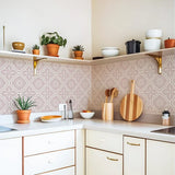 BohoTerracotta Self-Adhesive Tile Stickers – 10-Piece Vinyl Decals for Walls & Floors