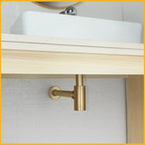 AquaStop Brass Odor-Sealing Sink Drain & Pop-Up Trap Set – Premium Bathroom & Vanity Drain Kit