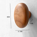 NordicPebble Solid Wood Wall Hooks – Scandinavian No-Drill Door & Coat Hooks
