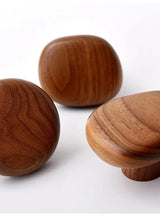 NordicPebble Solid Wood Wall Hooks – Scandinavian No-Drill Door & Coat Hooks