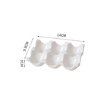 OvoLux Ceramic Egg Holder – 6- & 12-Slot Egg Tray for Kitchen & Refrigerator