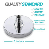 AquaRain Pro High-Pressure Rain Shower Head with Arm – Wall Mount Round Design