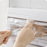 MultiFix 4-in-1 Kitchen Roll Holder – Wall Organizer with Foil Cutter & Bottle Rack