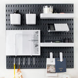 FlexiBoard 4-Piece Wall Pegboard Organizer Set – 22" x 22" | Adjustable & DIY with Accessories