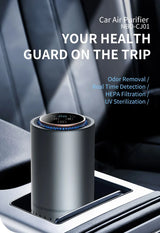 AromaBreathe Mini Air Purifier – H13 HEPA, UV Sterilization, Negative Ions & Aromatherapy | Ideal for Car, Home & Pets