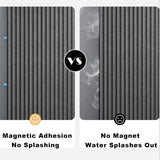 MagnaFold Foldable Magnetic Shower Curtain – Waterproof Curtain for Walk-In Showers
