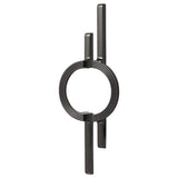 OrientArc Luxe Round Cabinet Pull – Modern Chinese Style Zinc Alloy Furniture Handle with Polished Electroplated Finish