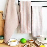 PureDry 3-Piece Cotton Kitchen Towel Set – 100% Natural Cotton, Ultra-Absorbent & Durable (18 x 24 in, Gray)