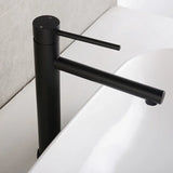 AUREVO Rose Gold Bathroom Faucet – Tall Single-Handle Basin Mixer with Hot & Cold Water