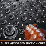 SafeStep Anti-Slip Shower Mat 21×21 in – PVC Safety Mat with Suction Cups & Quick-Dry Drain Holes