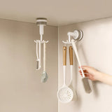 FlexiClaw 6-Arm Rotating Hook – Multifunctional Suction Cup Holder, No Drilling Required