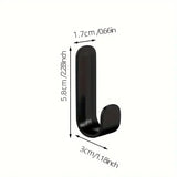FlexiGrip 6-Pack Self-Adhesive J-Hooks – Strong Waterproof Hooks for Bathroom, Kitchen & Home