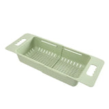 FlexDrain Adjustable Sink Basket – Portable Dish Drainer Rack | Auto-Draining Kitchen Organizer | Vegetable Washing Holder