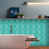 DecoMosaic 3D Peel-and-Stick Mosaic Wall Tiles – 10-Pack Waterproof PVC Stickers for Kitchen & Bathroom