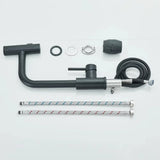 Modern Pull-Down Kitchen Faucet with 360° Swivel and Waterfall Spray Finish