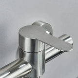 AquaPro DuoJet 360 Wall faucet – Stainless Steel Swivel Kitchen & Bathroom Faucet with Pull-Out Spray