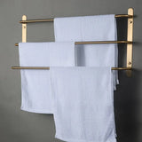 CopperLine Compact Towel Bar with Hook – Chrome Finish (<20 Inches)
