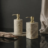 ImperialMarble Emperador Light Bathroom Set – 7-Piece Luxury Natural Marble Collection