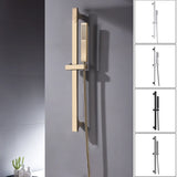 Adjustable Wall Mount Shower Slide Bar Set Premium – Stainless Steel Handheld Shower | Sliding Holder | Water Saving Design