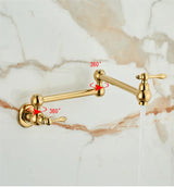 RoyalPour – Luxury Wall-Mount Gold Pot Filler Faucet | Stylish & Functional