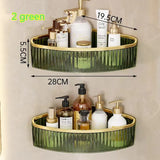 ClearSpace Acrylic Corner Shelf – Drill-Free Wall Organizer for Bathroom, Makeup & Shampoo