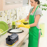 TriFlow 3-in-1 Kitchen Soap Dispenser Set – Hand Soap, Dish Soap & Sponge Holder