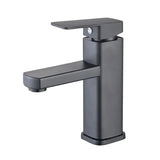 Modern Deck Mounted Black and Chrome Bathroom Faucet with Dual Temperature Mixer