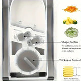 SliceMaster Pro Adjustable Vegetable Chopper – Manual Stainless Steel Dicer & Multi-Cut Food Slicer for Fast, Effortless Meal Prep