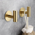StickMount Stainless Steel Adhesive Wall Hooks – No-Drill Towel & Robe Holder (1–3 Hook Options)