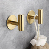 StickMount Stainless Steel Adhesive Wall Hooks – No-Drill Towel & Robe Holder (1–3 Hook Options)