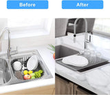 FoldRack – Foldable Stainless Steel Dish Drying Rack for Compact & Modern Kitchens