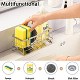 SteelNest Stainless Steel Sponge Holder – Freestanding Kitchen Sink Organizer Rack