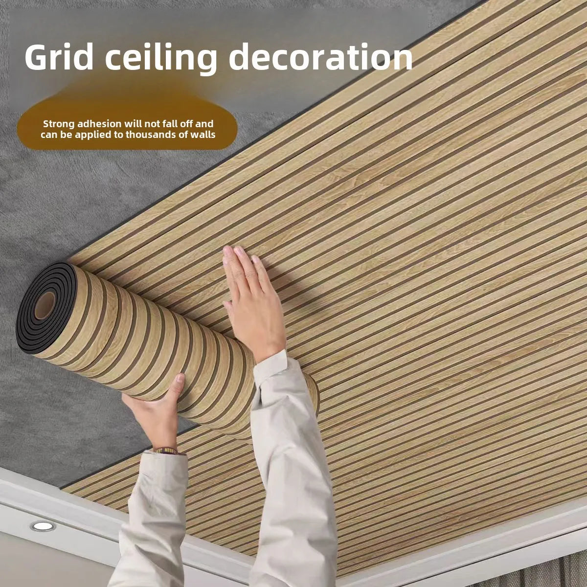 DecoWall Self-Adhesive PVC Wall Panels – Waterproof 3D Decorative Slat Stickers for Walls & Ceilings