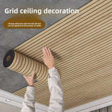 DecoWall Self-Adhesive PVC Wall Panels – Waterproof 3D Decorative Slat Stickers for Walls & Ceilings