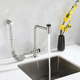 SteelFlow Pro360 Stainless Steel Utility Faucet – 360° Swivel Cold Water Kitchen & Outdoor Sink Tap