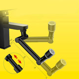 FlexiFlow Pro 360° Rotating & Extendable Faucet Head – Splash-Free, Water-Saving Metal Alloy Aerator